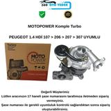Motopower Komple Turbo Peugeot 1.4 Hdi 107 > 206 > 207 > 307