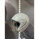 Motopya Gri Yarım Model Kask - Açık Kask,motosiklet Kaskı