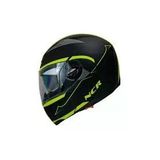 Motor Kask Çene Açılır Gözlüklü Ncr - 158 Sarı Grafik