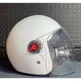 Motor Kask Çenesiz Yazlık Pembe Beyaz Siyah Aym