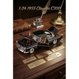 Motor Max 1:24 1955 Chrysler C300 Siyah Die-Cast Model Araba - Açılır Kapı, Kaput Ve Bagaj Vitrin
