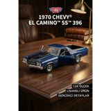 Motor Max 1:24 1970 Chevy El Camino SS 396 Model Araba - Lacivert Metal Diecast Koleksiyon