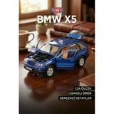 Motor Max 1:24 Bmw X5 Diecast Model Araba - Metal Koleksiyonluk Araç - Mavi Vitrin
