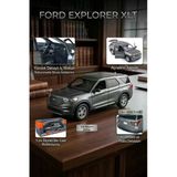 Motor Max 1:24 Ölçek 2022 Ford Explorer XLT Lacivert Diecast Model Metal Araba