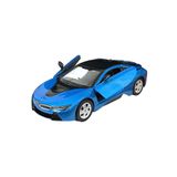 Motor Max Bmw I8 Coupe - 1/24 7inch Mavi Lisanslı Metal Model Araba Koleksiyon