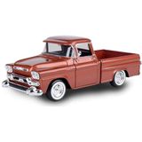 Motor Max Koleksiyon 1 / 24 Ölçek 1958 Gmc 100 Pickup Model Metal Araba Turuncu