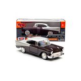 Motor Max Motormax 1957 Chevrolet Belair 1:24 Ölçek Diecast Model Araba Bordo