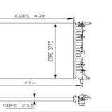Motor Radyator Clıo Kangoo 1,2ı (2 Sıra Al+pl) / (430x378x23,5)