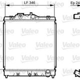 MOTOR SU RADYATORU HONDA CIVIC 1992 - 2000 MANUEL VITES (350X348X16) VALEO 731434