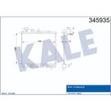 MOTOR SU RADYATORU HYUNDAI ATOS 1,0 97-04 OTOMATIK (355X388X16)