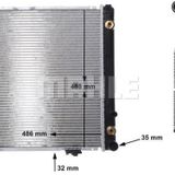 Motor Su Radyatoru Klımalı - Otomatık Sanzıman W124 93-95 S124 93-96 C124 93-97 A124 93-98 - Mahle Cr 291 000s