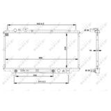 Motor Su Radyatoru Mazda 323 1994 1998 Otomatık Vıtes (330×688×16) - Nrf 53519