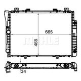 Motor Su Radyatoru Mercedes S-class W140 91 98
