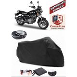 Motoran Crazy 125 Branda Siyah Arka Çanta Uyumlu(Topcase) Motosiket Brandası Motor Örtüsü Çadır Su Geçirmez Motosiklet Kılıfı Motor Brandası,lastikli,taşıma Torbalı