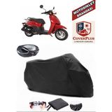 Motoran Ninety Branda Siyah Arka Çanta Uyumlu(Topcase) Motosiket Brandası Motor Örtüsü Çadır Su Geçirmez Motosiklet Kılıfı Motor Brandası,lastikli,taşıma Torbalı