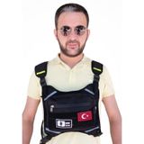 Motorcu Göğüs Çantası Reflektörlü Su Geçirmez Kan Grubu 0rh-