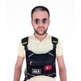 Motorcu Göğüs Çantası Reflektörlü Su Geçirmez Kan Grubu AB+