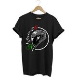 Motorcu Motorsiklet Vites Geçişleri ve Kask Tasarımlı 1N23456 %100 Pamuk Regular Fit T-Shirt - 2XL - Siyah