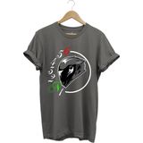 Motorcu Motorsiklet Vites Geçişleri ve Kask Tasarımlı 1N23456 %100 Pamuk Regular Fit T-Shirt - XL - Antrasit