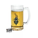Motorcu Tasarımlı Bira Bardağı - Bira Bardak