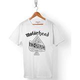 Motorhead Logo Ace Of Spades Everythıng Else Erkek Tişört - Beyaz - Renkli