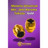Motorix Universal Aks - Jant Koruma Takozu - Gold