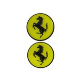 MOTORKİT MK FERRARİ DAMLA STİCKER / FERRARİ LOGO SARI (5X5 CM) 2 ADET