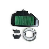 MOTORKİT MK HONDA ACTİVA 125 ÖN BALATA + ARKA BALATA TAKIMI + HAVA FİLTRESİ BAKIM SETİ