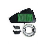MOTORKİT MK HONDA DİO ÖN BALATA + ARKA BALATA TAKIMI + HAVA FİLTRESİ BAKIM SETİ