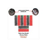 MOTORKİT MK MOTOSİKLET RULET JANT ŞERİDİ KIRMIZI UNİVERSAL