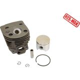 Motorlu Testere Silindir Piston Husqvarna 51/55 46 mm Orjinal - Gri