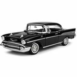 MOTORMAX 1:18 1957 Chevy Bel Air Hard Top Model Araba, Koleksiyonluk Diecast Klasik Amerikan Araç Modeli, Detaylı Metal Oyuncak ve Sergileme Arabası MM-73180