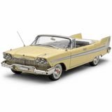 MOTORMAX 1:18 1958 Plymouth Fury Model Araba, Koleksiyonluk Diecast Klasik Amerikan Araç Modeli, Detaylı Metal Oyuncak ve Sergileme Arabası MM-73115