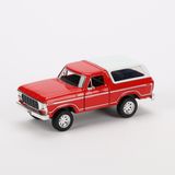 Motormax 1:24 1978 Ford Bronco Diecast Model Araba Kırmızı