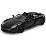 MOTORMAX 1:24 Porsche Carrera GT Model Araba, Koleksiyonluk Diecast Lüks Spor Araç Modeli, Detaylı Metal Oyuncak ve Sergileme Arabası MM-73305 (SİYAH)