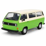 Motormax 1:24 Volkswagen Type2 T3 Model Araba, Koleksiyonluk Diecast Klasik Minibüs Araç Modeli, Detaylı Metal Oyuncak ve Sergileme Arabası MM-79376 (YEŞİL)