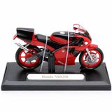MOTORMAX Kutulu 1:18 Süper Model Motosiklet, Koleksiyonluk Diecast Motorsiklet Modeli, Detaylı Oyuncak ve Sergileme Motoru MM-76205D (KIRMIZI)