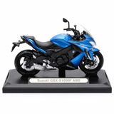 MOTORMAX Kutulu 1:18 Süper Model Motosiklet, Koleksiyonluk Diecast Motorsiklet Modeli, Detaylı Oyuncak ve Sergileme Motoru MM-76205D (MAVİ)