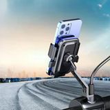 Motor,Motosiklet,Bisiklet ,Scooter İçin 360 Derece Dönebilen Dikiz Aynası Versiyonu Telefon Tutucu Aparat (5523)