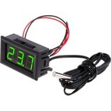 Motorobit 12V Su Geçirmez Termometre Sıcaklık Sensörü -50°C ile 110°C Ölçüm Aralığı Yeşil - Siyah