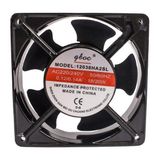Motorobit Metal Fan 120X120X38MM 220V 0.12A Kasa Fanı Siyah Renkli Yüksek Performans 12038HA2SL