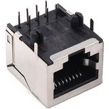 Motorobit RJ45 Dişi Ethernet Konnektörü - Pcb Tipi - Siyah