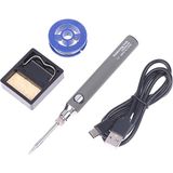 Motorobit USB 5V 8W USB Gri Kalem Havya Seti - Sıcaklık Ayarlı Mod Seçimli