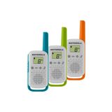 Motorola TLKR-T42 4 Km Kırmızı Pmr El Telsizi (3 lüPaket) Mavi,Yeşil ve Turuncu
