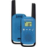 Motorola TLKR-T42 4 Km Mavi Pmr El Telsizi 2li Paket (Üç Ad Ince Pil) - Beyaz