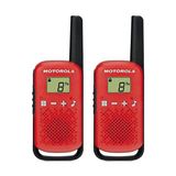 Motorola TLKR-T42 Kırmızı Pmr El Telsizi Pilli Ekonomik Paket - İkili Paket
