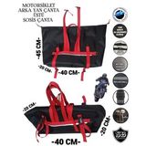 MOTORSİKLET ARKA YAN ÇANTA ÜSTÜ SOSİS ÇANTA SAĞ SOL (Siyah)