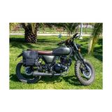 Motorsiklet Çantası, Motorsiklet Yan Çantası, Deri Çanta, Geçme Kilitli (Siyah) - 0 - 3 Yaş - 0 - Siyah