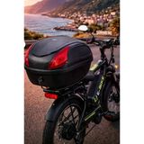 Motorsiklet Elektrikli Bisiklet Port Bagaj Kilitli Siyah Fatbike E-Bike Çanta 19Litre Tüm Aparatlar Dahil