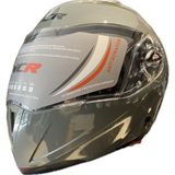 Motorsiklet Kaskı Ncr Nardo Gri Renk Kask Çene Açılır - Tam Kask Vizörlü - XL